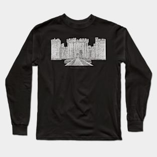 Bodiam Castle Sketch Long Sleeve T-Shirt